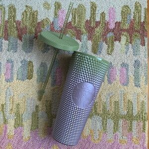 🍵Starbucks Studded Tumbler 2024 Metallic Lavender Matcha Green Tea NWT
